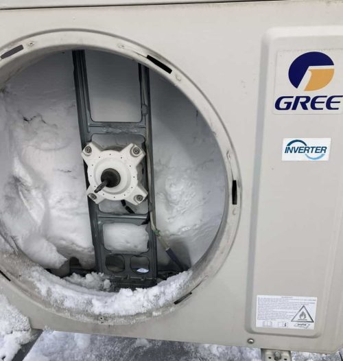 klíma kültéri egység jegesedés